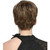 WIG-305 Female High Temperature Silk Wig Oblique Bangs Short Hair Chemical FiberHeadgear(Brown+Light Gold)