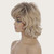Wig-450 Gold Ladies Short Curly Hair High Temperature Silk Chemical Fiber Wig Headgear