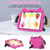 For iPad 10th Gen 10.9 2022 Ice Baby EVA Shockproof Hard PC Tablet Case(Rose Red+Black)