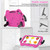 For iPad 10th Gen 10.9 2022 Ice Baby EVA Shockproof Hard PC Tablet Case(Rose Red+Black)