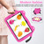 For iPad 10th Gen 10.9 2022 Ice Baby EVA Shockproof Hard PC Tablet Case(Rose Red+Black)