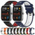 For Amazfit GTS 20mm Sports Two-Color Silicone Watch Band(Orange+Black)
