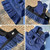Pet Cat Denim Skirt Chest Back Leash for Dog Walking, Size: XXL(304)