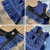 Pet Cat Denim Skirt Chest Back Leash for Dog Walking, Size: L(303)