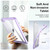 For iPad mini 5 / 4 Transparent Acrylic Tablet Case(Light Purple)