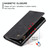 For Xiaomi Redmi Note 12 4G Global CaseMe 013 Multifunctional Horizontal Flip Leather Phone Case(Black)