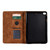 For iPad mini 1 / 2 / 3 / 4 / 5 Fortune Tree Pressure Flower PU Tablet Case with Wake-up / Sleep Function(Brown)