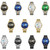 BINBOND B1117 30M Waterproof Earth Dial Butterfly Buckle Luminous Quartz Watch(Inter-gold-Blue)