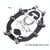 F12-3 12 Teeth Snow Anti-slip Rubber Shoe Cover Stainless Steel Welded Ice Grip, Size: M Black