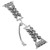Double Row Beads Telescopic Chain Watch Band For Apple Watch Series 9&8&7 41mm / SE 3&SE 2&6&SE&5&4 40mm / 3&2&1 38mm(Grey)