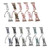 Double Row Beads Telescopic Chain Watch Band For Apple Watch Series 9&8&7 41mm / SE 3&SE 2&6&SE&5&4 40mm / 3&2&1 38mm(Grey)