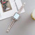 Triangle Diamond Metal Watch Band For Apple Watch Ultra 49mm&Watch Ultra 2 49mm / Series 9&8&7 45mm / SE 3&SE 2&6&SE&5&4 44mm / 3&2&1 42mm (Starlight)