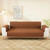 Double-sided Waterproof Pet Cushion Diamond Pattern Sofa Cover, Size:250x196cm(Coffee)