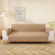 Double-sided Waterproof Pet Cushion Diamond Pattern Sofa Cover, Size:55x196cm(Light Coffee)