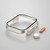 For Apple Watch Series SE 2 / 6 / SE / 5 / 4 40mm Film PC Watch Case with Detachable Button(Silver)