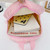 Kindergarten School Bag Plush Toy Children Cute Cartoon Backpack(Bunny Dark Blue)