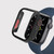 For Apple Watch Series SE 2 / 6 / SE / 5 / 4 44mm Film PC Watch Case with Detachable Button(Black)