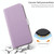For Samsung Galaxy A34 5G Candy Color Litchi Texture Leather Phone Case(Light Purple)