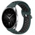 For Xiaomi Watch S2 42mm 22mm Perforated Breathable Sports Silicone Watch Band(Olive Green+Black)