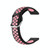 For Samsung Galaxy Watch 4 44mm 20mm Perforated Breathable Sports Silicone Watch Band(Black+Pink)