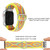 For Apple Watch Series 9&8&7 41mm / SE 3&SE 2&6&SE&5&4 40mm / 3&2&1 38mm Buckle Elastic Nylon Watch Band(Yellow Rhombus)