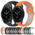 For Samsung Galaxy Watch 42mm 20mm Perforated Breathable Sports Silicone Watch Band(Black)