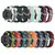 For Samsung Galaxy Watch 42mm 20mm Perforated Breathable Sports Silicone Watch Band(Black)
