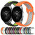 For Xiaomi Watch S2 42mm 22mm Perforated Breathable Sports Silicone Watch Band(Black+Blue)