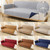 Double-sided Waterproof Pet Cushion Diamond Pattern Sofa Cover, Size:55x196cm(Khaki)