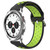 For Samsung  Galaxy Watch 4 Classic 42mm 20mm Perforated Breathable Sports Silicone Watch Band(Black+ Lime)