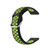 For Samsung  Galaxy Watch 4 Classic 42mm 20mm Perforated Breathable Sports Silicone Watch Band(Black+ Lime)
