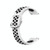 For Samsung  Galaxy Watch 4 Classic 46mm 20mm Perforated Breathable Sports Silicone Watch Band(White+Black)