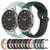For Samsung  Galaxy Watch 4 Classic 46mm 20mm Perforated Breathable Sports Silicone Watch Band(White+Black)