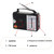 BAIJIALI  RX606AC Retro Full Band Radio Large Sound Volume Wireless Bluetooth Audio Player(Black)