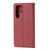For Samsung Galaxy S23 Ultra 5G Embossed Happy Cat Pattern Flip Leather Phone Case(Red)