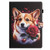 For Samsung Galaxy Tab A7 Lite T220/T225 Coloured Drawing Stitching Leather Tablet Case(Corgi)