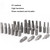 10pcs Electric Screwdriver Short Batch Head Strong Magnetic Driver Head, Series: Phillips PH1