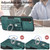 For Samsung Galaxy S21 5G Retro Skin-feel Ring Card Wallet Phone Case(Green)