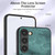 For Samsung Galaxy S21 5G Retro Skin-feel Ring Card Wallet Phone Case(Green)