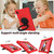 For Samsung Galaxy Tab S5e T720 Spider King Silicone Protective Tablet Case(Red)