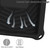 Spider King Silicone Protective Tablet Case For iPad 9.7 2018 / 2017(Black)