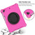 Spider King Silicone Protective Tablet Case For iPad 9.7 2018 / 2017(Rose Red)