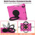 Spider King Silicone Protective Tablet Case For iPad 9.7 2018 / 2017(Rose Red)