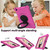 Spider King Silicone Protective Tablet Case For iPad 9.7 2018 / 2017(Rose Red)