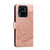 For Xiaomi Redmi 10C Sun Mandala Embossing Pattern Phone Leather Case(Rose Gold)