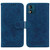 For Motorola Moto E13 Butterfly Rose Embossed Leather Phone Case(Blue)