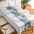 PVC Waterproof Oil-proof Embroidery Yarn Tablecloth, Size: 120x170cm(Flowing Time Gray)