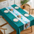 PVC Waterproof Oil-proof Embroidery Yarn Tablecloth, Size: 140x140cm(Deer High Rise Blue) PVC Waterproof Oil-proof Embroidery Yarn Tablecloth, Size: 140x140cm(Deer High Rise Blue)
