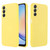 For Samsung Galaxy A24 4G Pure Color Liquid Silicone Shockproof Phone Case(Yellow)