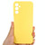 For Samsung Galaxy A24 4G Pure Color Liquid Silicone Shockproof Phone Case(Yellow)